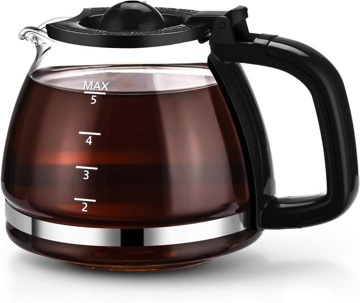 5-Cup Replacement Carafe for Coffee Makers, Plastic & Glass