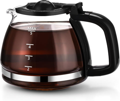 5-Cup Replacement Carafe for Coffee Makers, Plastic & Glass