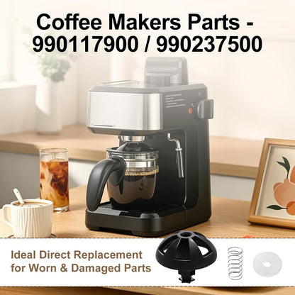 2 Pack Coffee Maker Brew Basket Spring Loaded Stopper Replacement Kit | for Mr. Coffee, Black and Decker, Hamilton Coffee Maker Parts, Coffee Machine Accessories 990117900 990237500