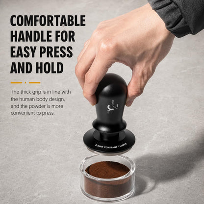 58mm Espresso Tamper, 58.35mm Coffee Tampers and Silicone Gel Coffee Tamper Mat for Home and Professional Baristas | 30lb Calibrated Spring Loaded,Triple Spring Design,Automatic Pressure Release,Sound Click Feedback,Threaded Base