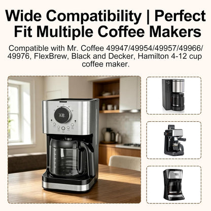 2 Pack Coffee Maker Brew Basket Spring Loaded Stopper Replacement Kit | for Mr. Coffee, Black and Decker, Hamilton Coffee Maker Parts, Coffee Machine Accessories 990117900 990237500