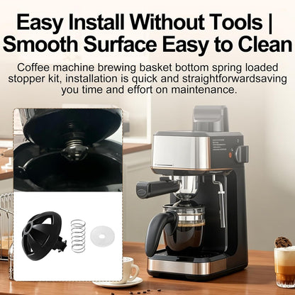 2 Pack Coffee Maker Brew Basket Spring Loaded Stopper Replacement Kit | for Mr. Coffee, Black and Decker, Hamilton Coffee Maker Parts, Coffee Machine Accessories 990117900 990237500